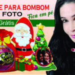 Natal | Porta bombom com foto | molde grátis