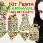 Como fazer Kit carnaval | molde grátis