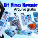 Kit 8 mimos – novembro azul | molde grátis