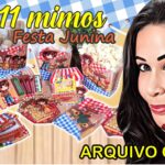 Kit 11 mimos para festa junina ou julina | moldes grátis