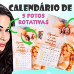 4 modelos de calendários com fotos rotativas – 2025 | molde grátis