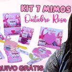 Kit 7 mimos – outubro rosa | molde grátis