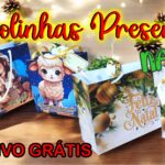 Sacolinhas presente – Natal | molde grátis