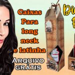 Caixas para longneck e latinha – dia dos pais | molde grátis